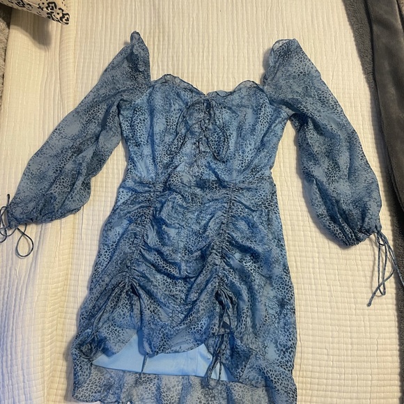 spring break mini dress tie lace - Picture 3 of 5